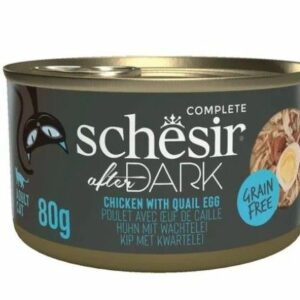 Schesir Poulet et œuf After Dark 80g – Chat