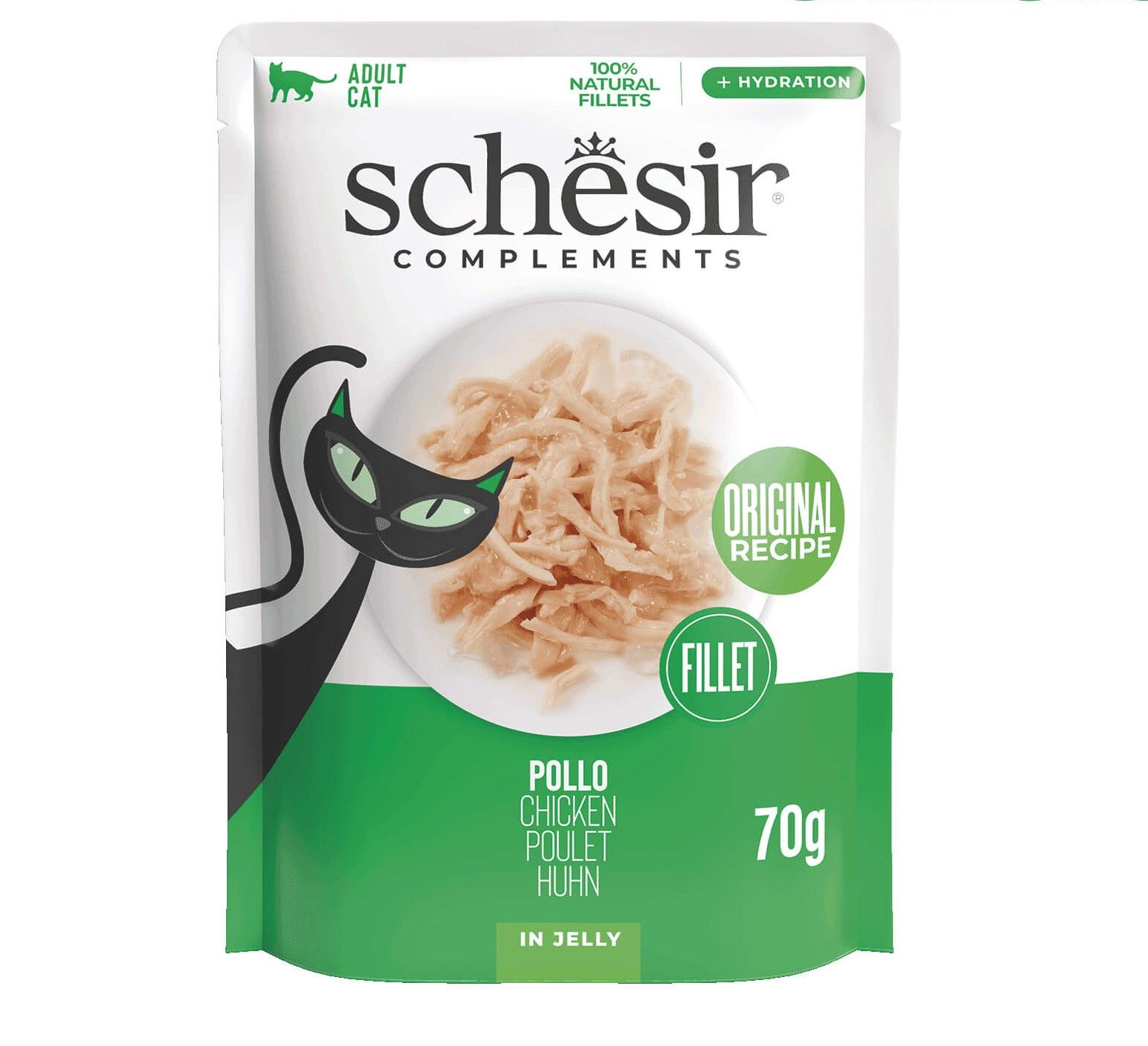 Schesir Poulet en gelée sachet 70g – Chat
