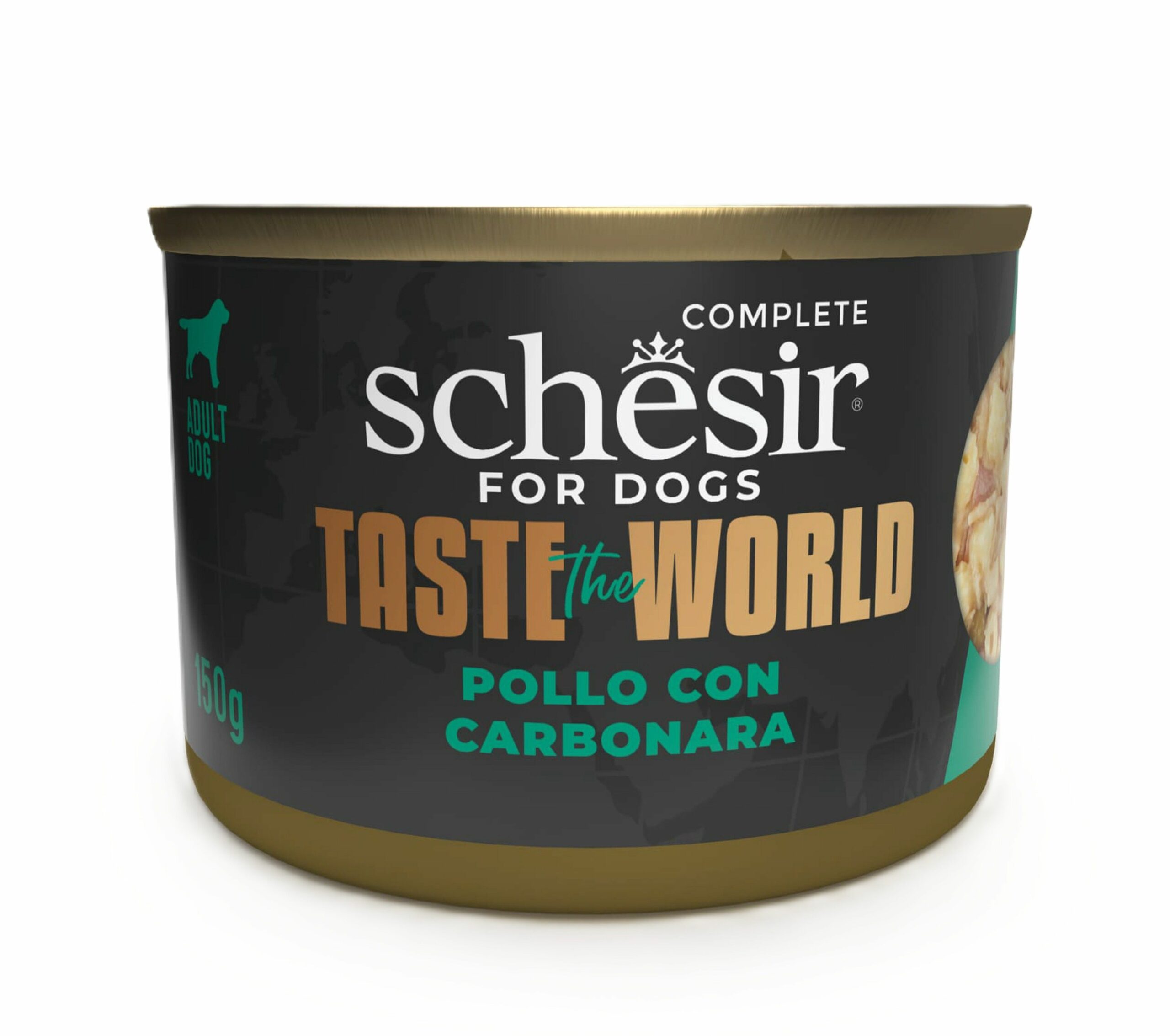 Schesir Poulet et poulet carbonara en sauce 150g – Chien