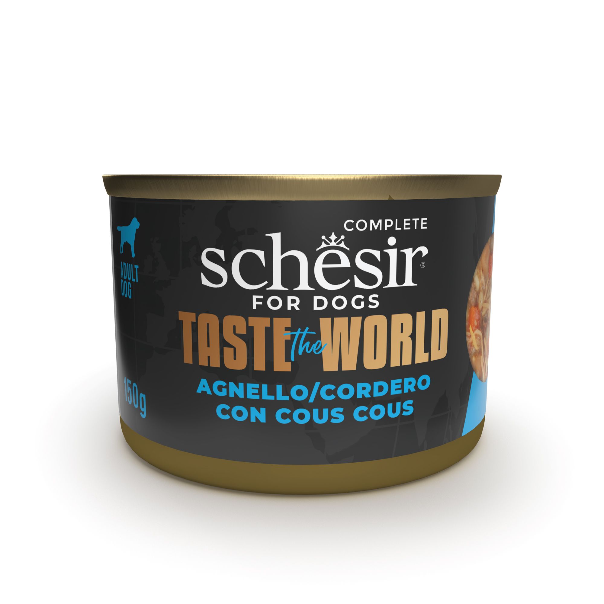Schesir Agneau et couscous en sauce 150g – Chien
