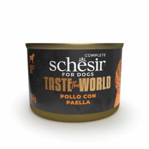 Schesir Poulet et poulet paëlla en sauce 150g – Chien
