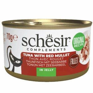 Schesir Thon et rouget en gelée 70g – Chat
