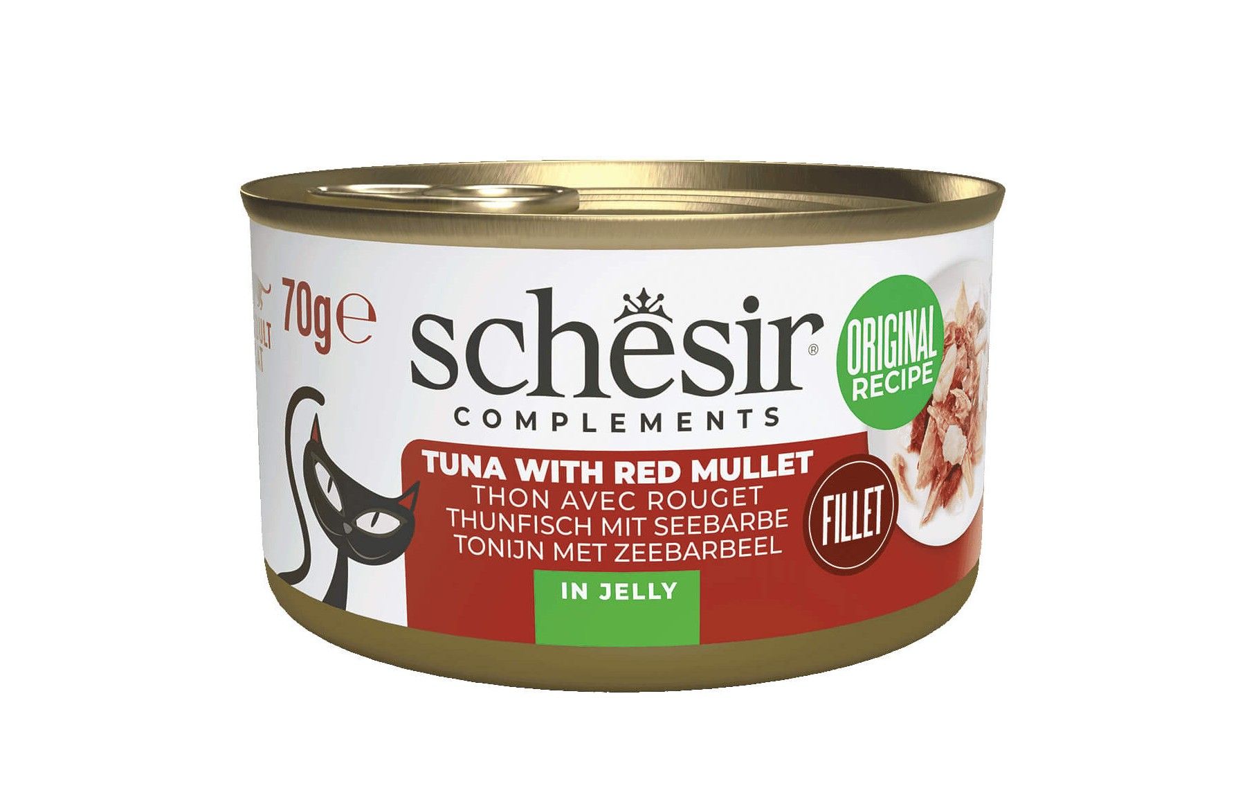Schesir Thon et rouget en gelée 70g – Chat