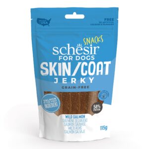 Schesir Jerky et saumon friandise 115g – Chien