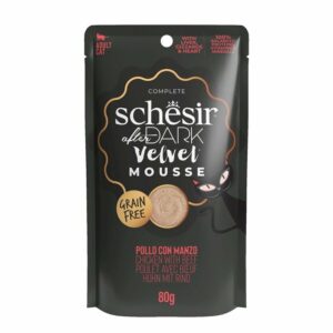 Schesir Poulet et bœuf After Dark Velvet 80g – Chat
