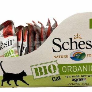 Schesir Bœuf bio 85g – Chat