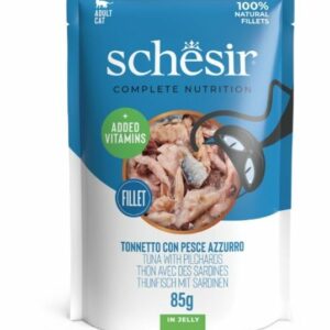 Schesir Thon et maquereau en gelée sachet 85g – Chat