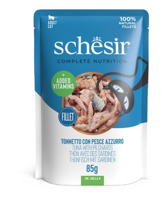 Schesir Thon et maquereau en gelée sachet 85g – Chat
