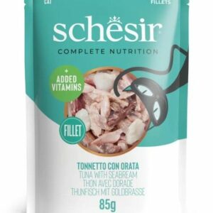 Schesir Thon et daurade en gelée sachet 85g – Chat