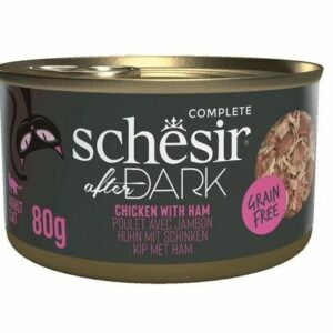 Schesir Poulet et jambon After Dark 80g – Chat