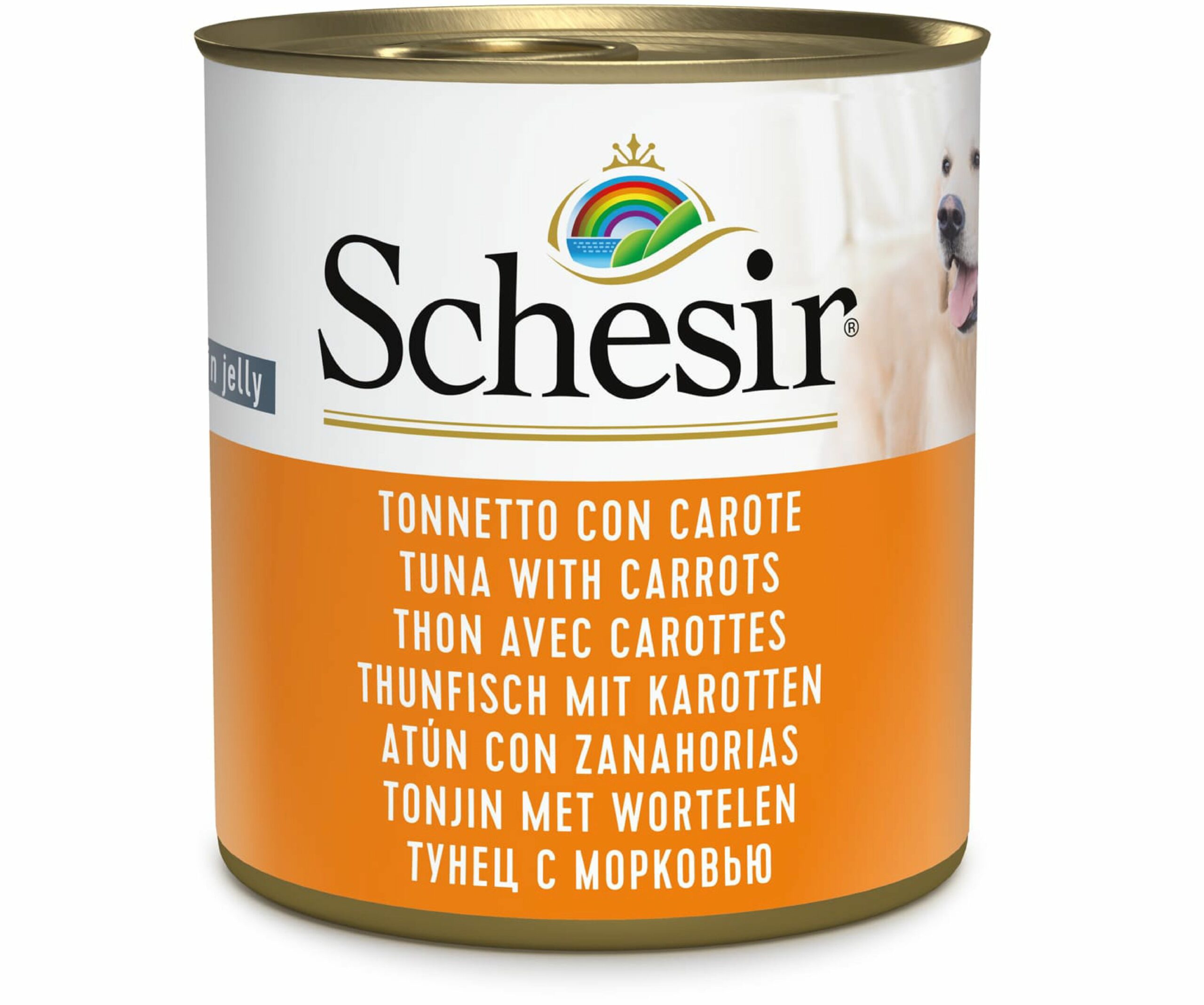 Schesir Thon et carottes en gelée 285g – Chien