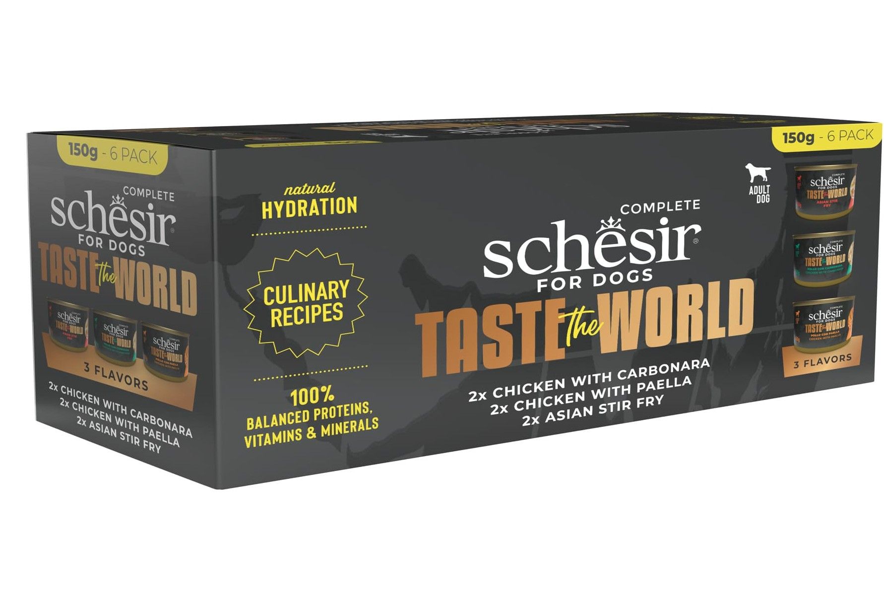 Schesir Pack variété 6 x 150g – Chien