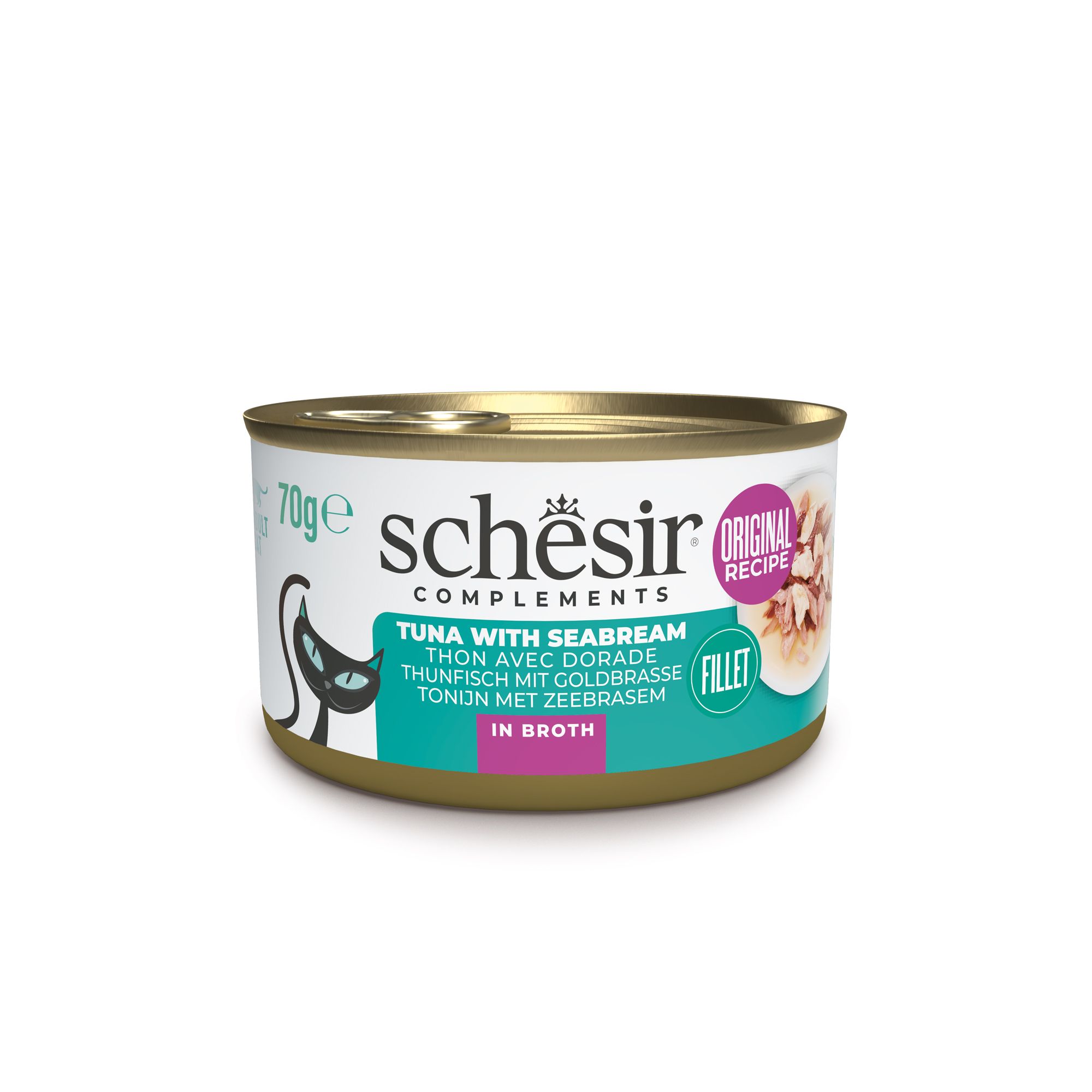Schesir Thon et daurade en bouillon – Chat