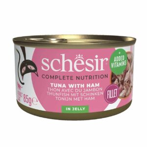 Schesir Thon et jambon en gelée 85g – Chat