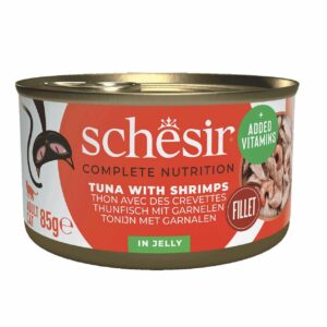 Schesir Thon et crevettes en gelée – Chat