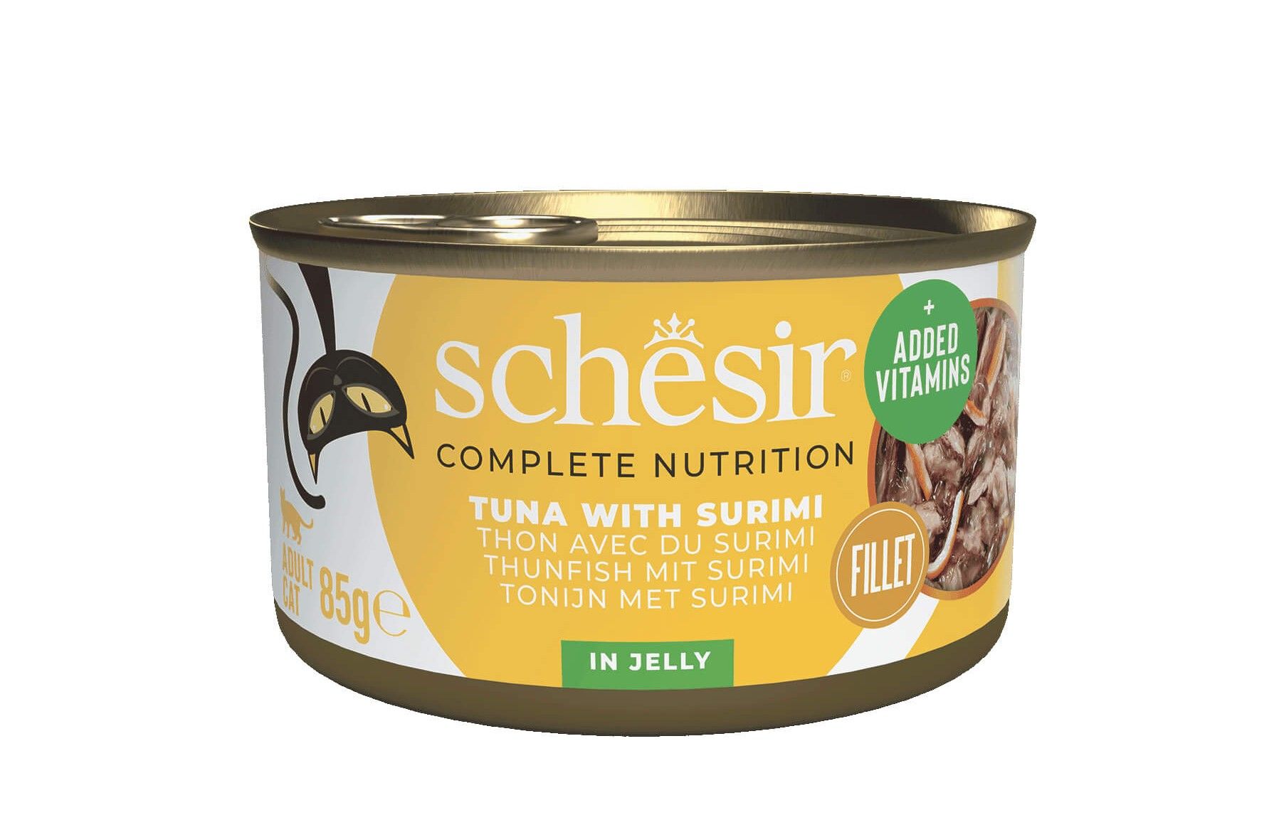 Schesir Thon et surimi en gelée 85g – Chat