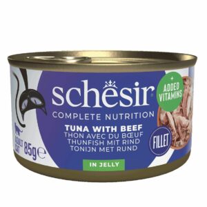 Schesir Thon et bœuf en gelée – Chat