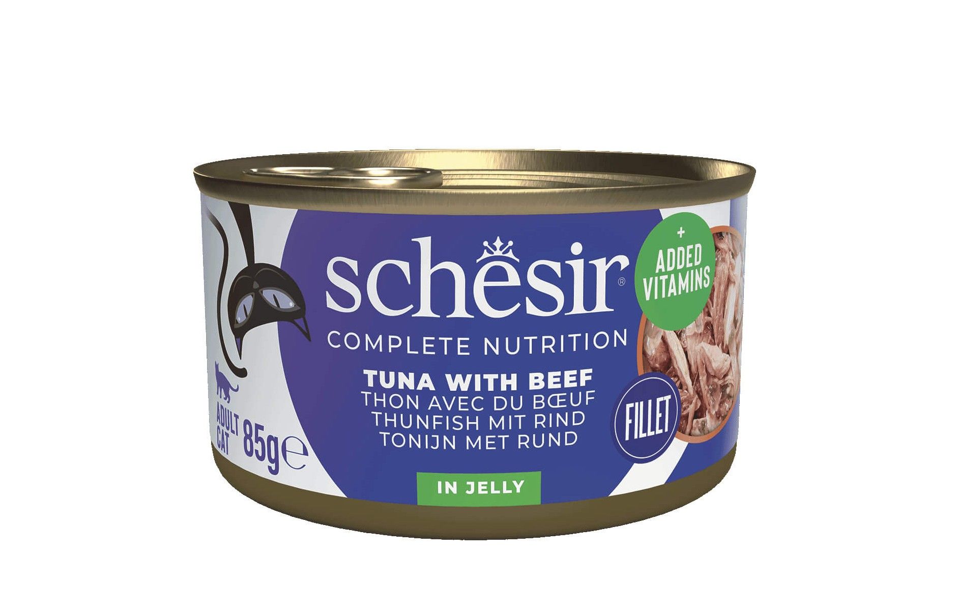 Schesir Thon et bœuf en gelée – Chat