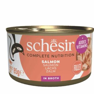 Schesir Saumon au naturel 85g – Chat