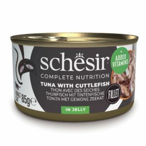 Schesir Thon et seiche en gelée 85g – Chat