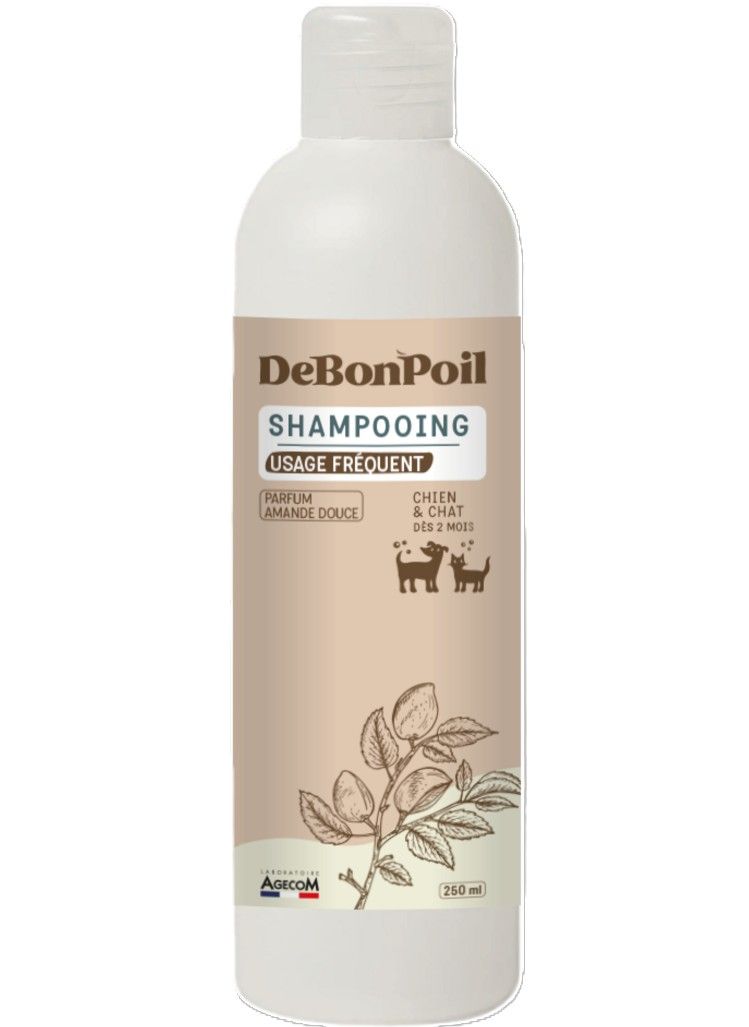 DeBonPoil Shampooing Usage Fréquent Chien et Chat – 250 mL
