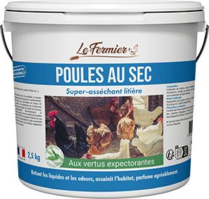 Le Fermier Lefe Assèchement Litière Poules au Sec – 2,5 kg