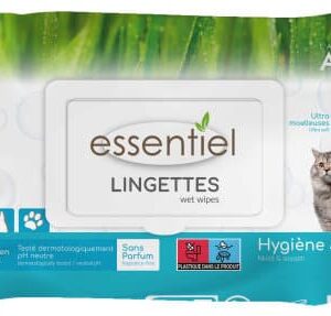 Esse Lingettes Nettoyantes Sans Parfum Chien Chat – 50 lingettes