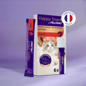 Happy Snack by Feliway Friandises Boeuf Chat 6x15g