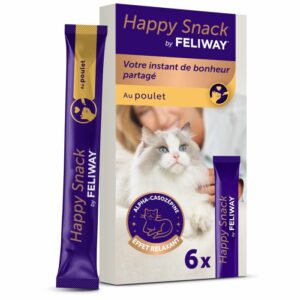 Happy Snack by Feliway Friandises Poulet Chat 6x15g