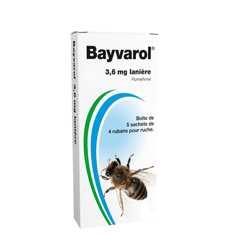 Bayvarol Veto Pharma 5 sachets de lanières anti-varroa abeilles