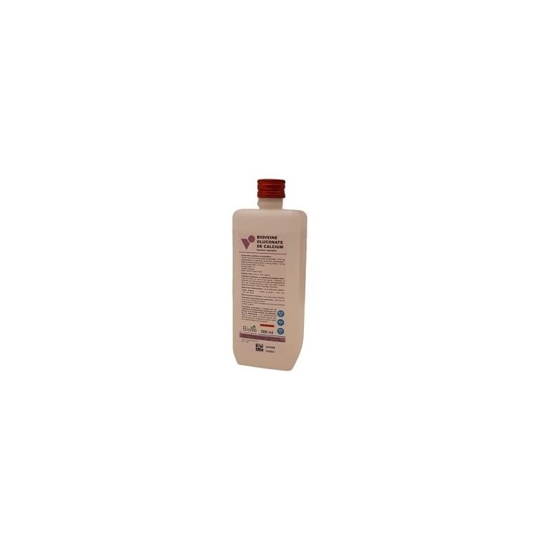 Bioveine gluconate de calcium 500 mL solution injectable bovin