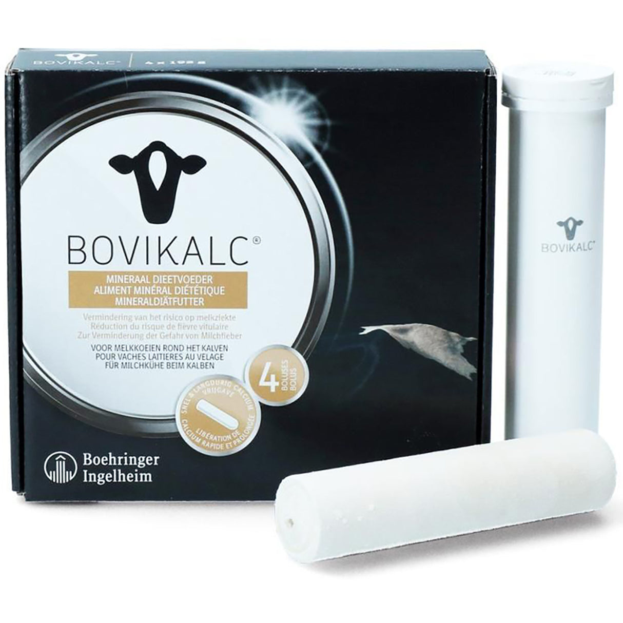 Bovikalc Boehringer boîte de 4 bolus calcium vache laitière