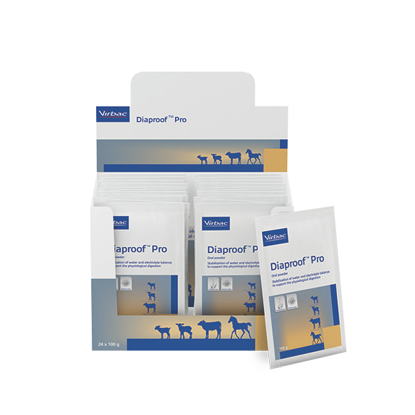 Diaproof Pro Virbac présentoir de 24 sachets réhydratation