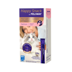 Happy Snack by Feliway Friandises Saumon Chat 24x15g