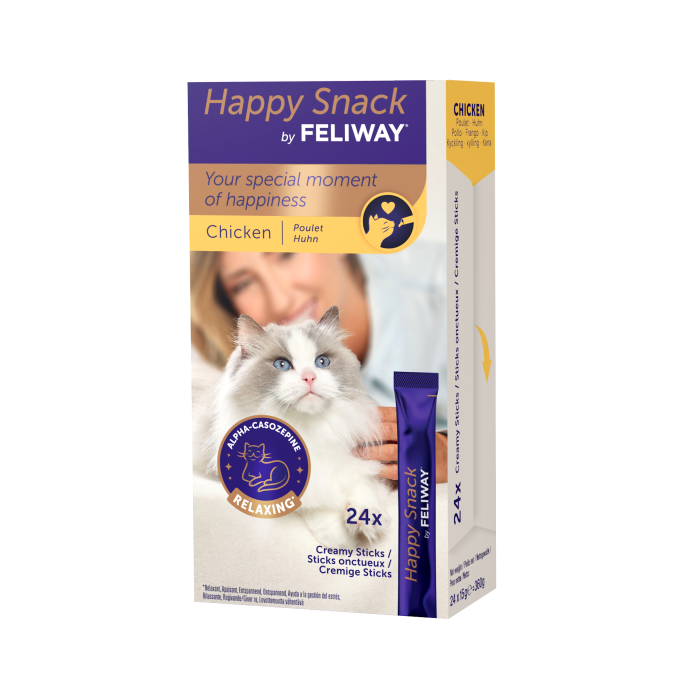 Happy Snack by Feliway Friandises Poulet Chat 24x15g