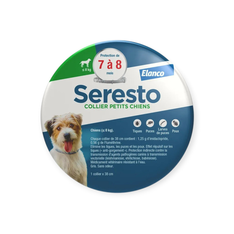 Seresto collier antiparasitaire petit chien 38 cm Elanco