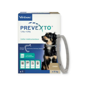 Virbac Prevexto collier antiparasitaire petit chien moins de 8 kg
