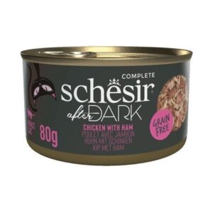 Schesir Poulet et jambon After Dark 80g – Chat