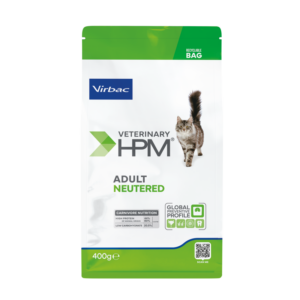 Virbac Veterinary HPM Adult Neutered Cat, sachet de croquettes 400 g chat stérilisé
