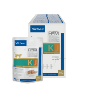 Virbac Veterinary HPM Cat KJ2 Kidney & Joint, boîte de 12 sachets mousse 85 g chat