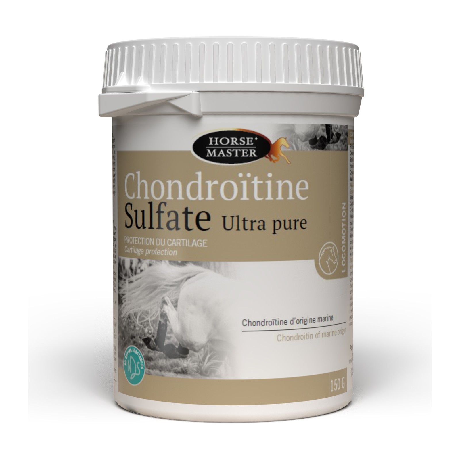 Chondroïtine sulfate ultra pure Horse Master 150 g – poudre pour cheval