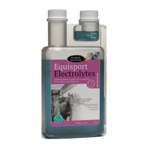 Equisport Electrolytes Horse Master – bidon doseur de 1 L, solution buvable d'électrolytes pour cheval
