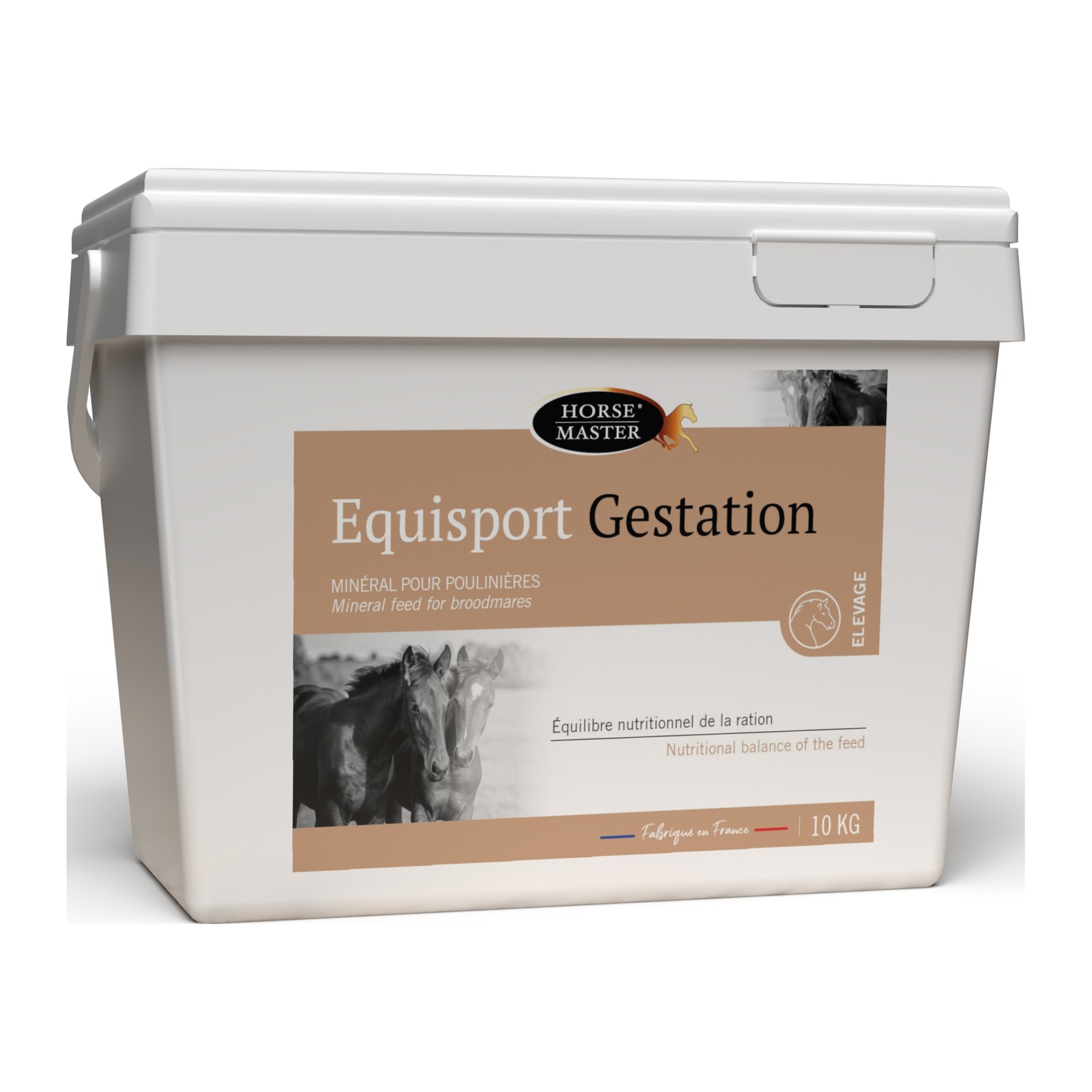 Equisport Gestation Horse Master – seau de 10 kg, minéral pour poulinière