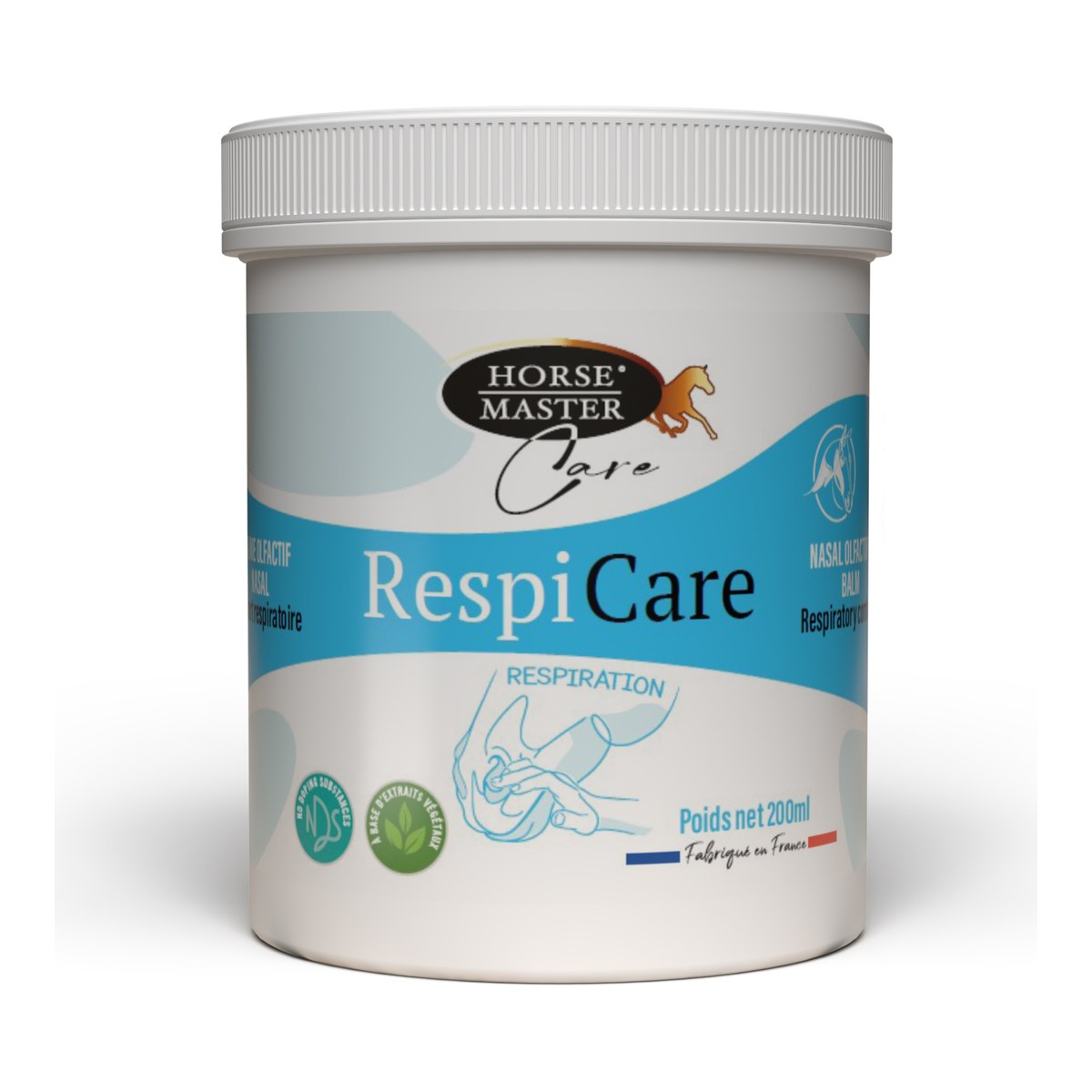 Horse Master Respi Care baume olfactif 200 mL pour cheval