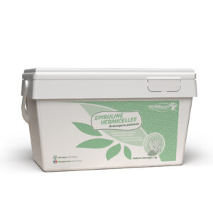 Seau de 1 kg de spiruline vermicelles Phyto Master pour cheval