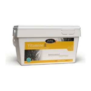 Vitamine E Horse Master – seau de 2 kg, poudre de vitamine E pour cheval